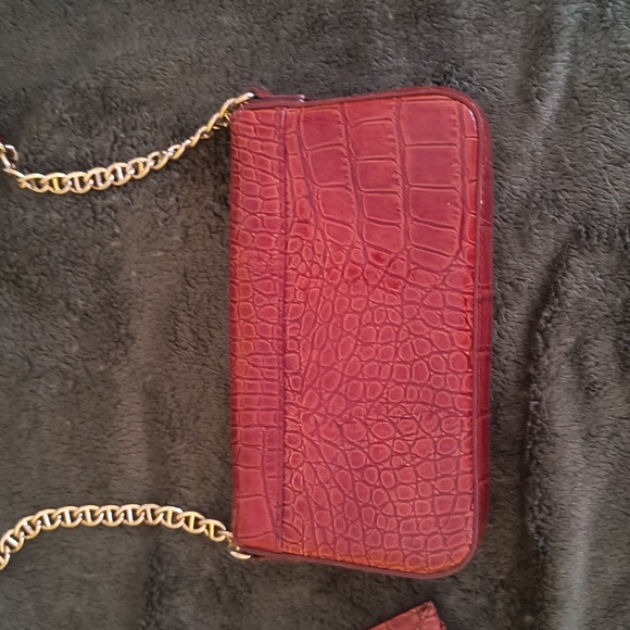 Excellent Condition! Kate Spade brown alligator clutch bag - Picture 4 of 7